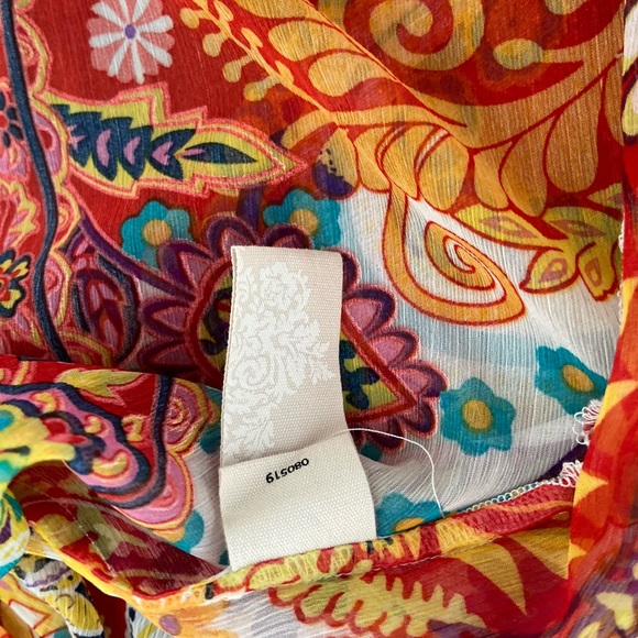 Soft Surroundings Colorful button front tunic. - Picture 10 of 15